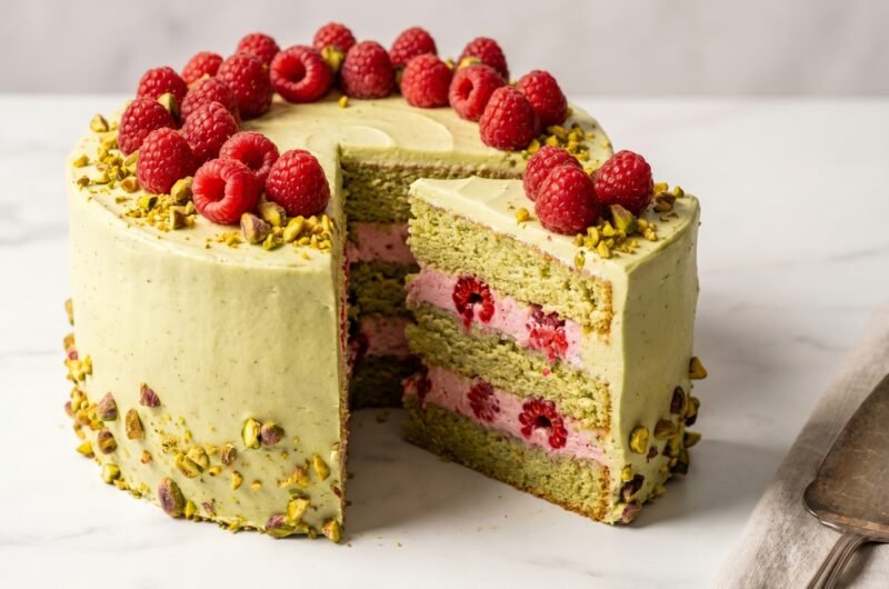 Himbeer-Pistazien-Torte